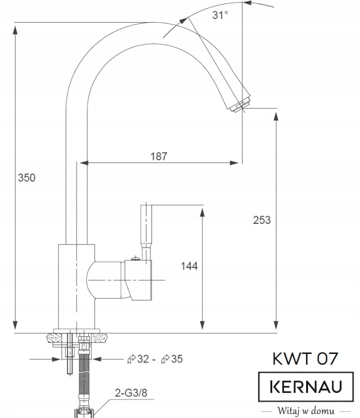 KWT 07 OLD WHITE/CHROM (Výprodej)