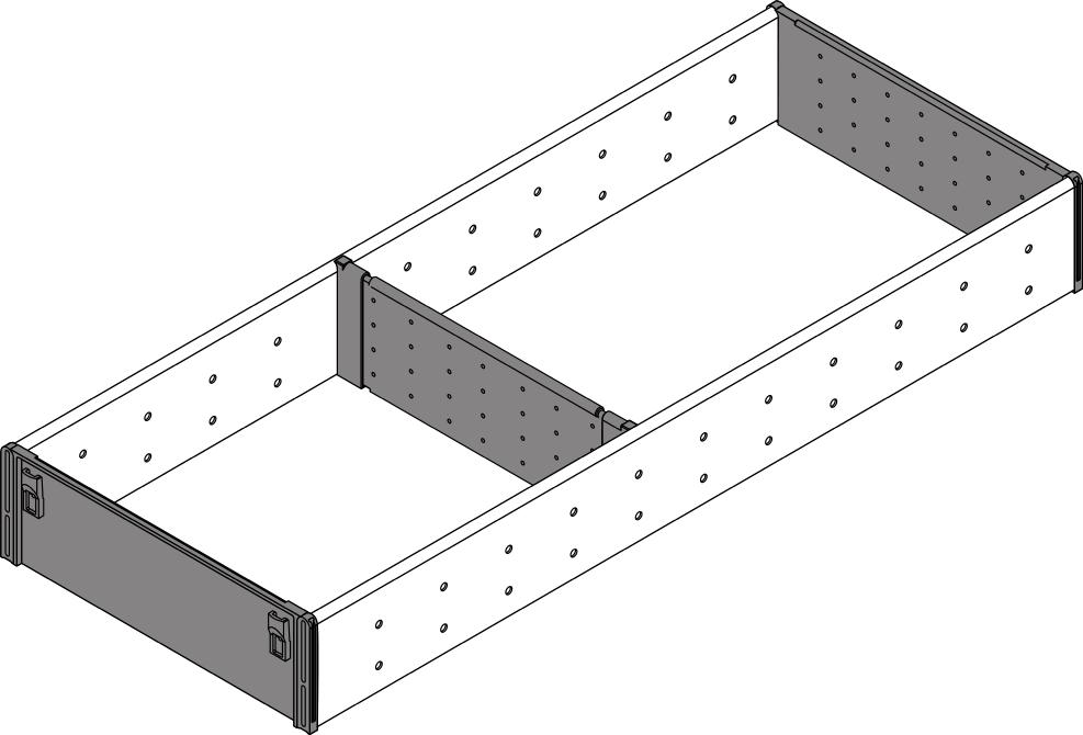 BLUM ZSI.450FI2N Orga Line rozdělovník 450 nerez