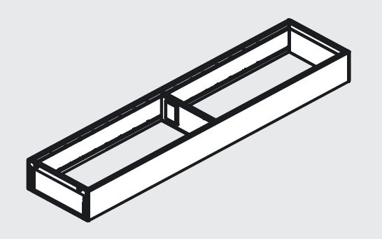 BLUM ZC7S550RS2 Ambia Line rámeček 200/550mm šedý