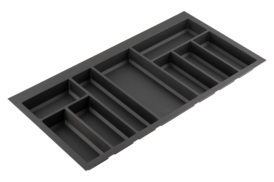 Příborník Classico Kristall softTouch 822x424mm černá