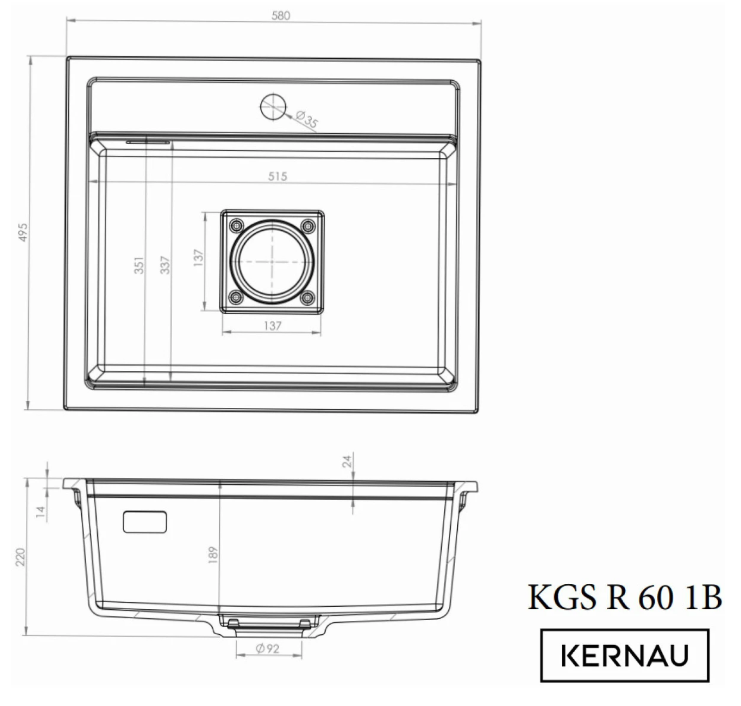 KGS R 60 1B Deep Black