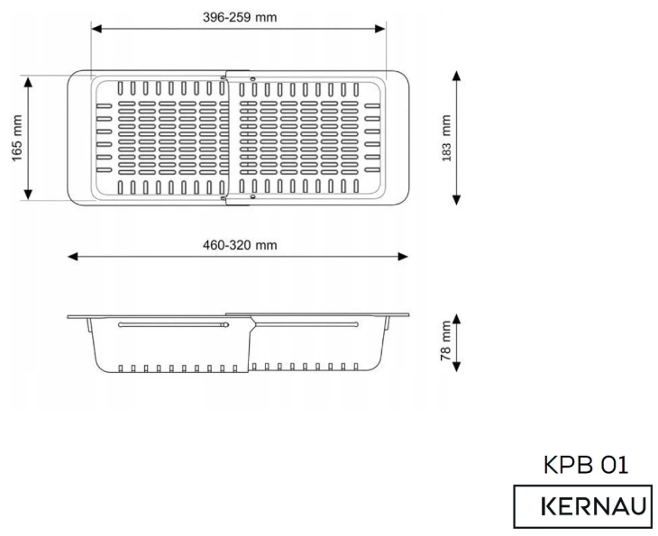 Odkapávací košík KPB 01 Grey