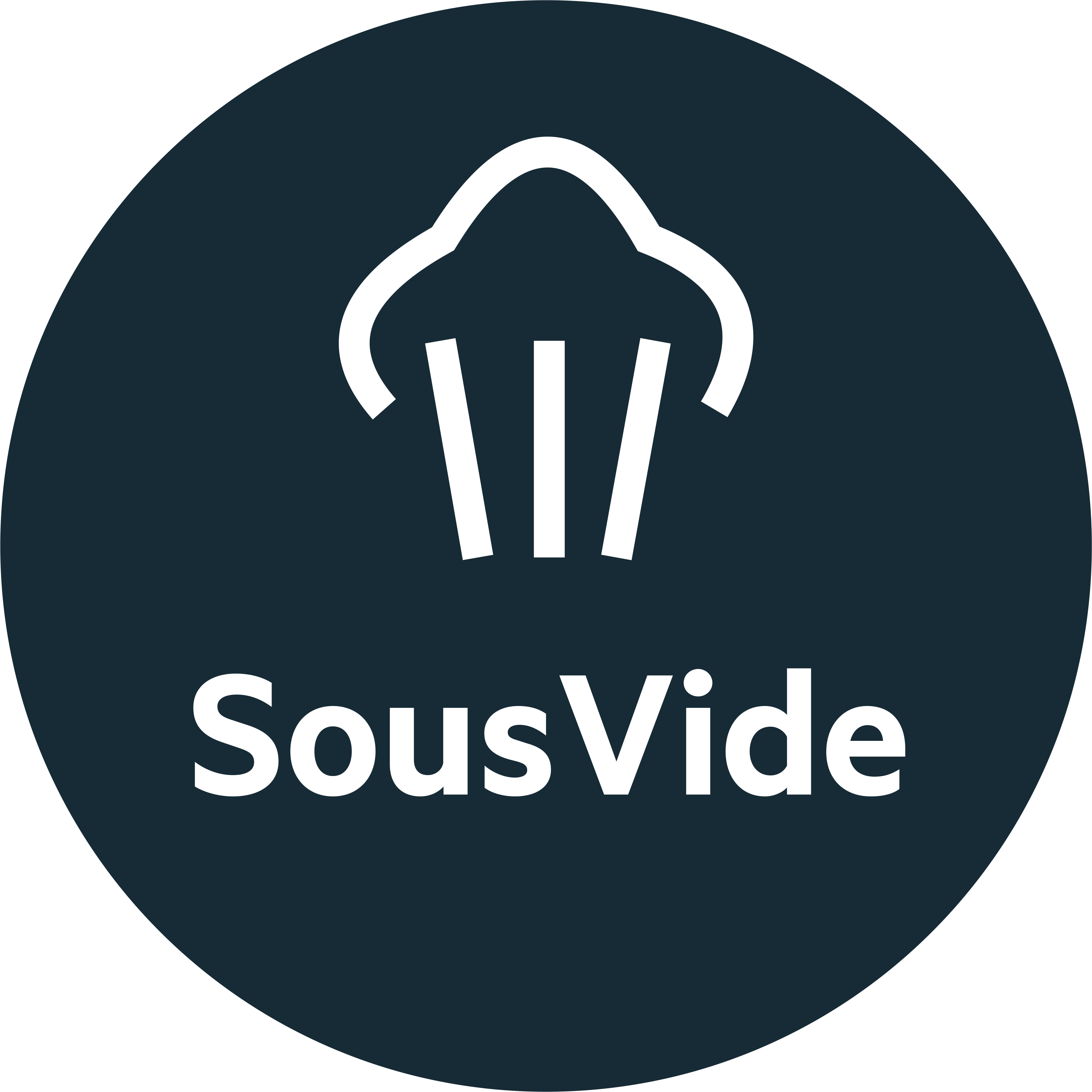25%, 50%, 85%, 100%, SousVide
