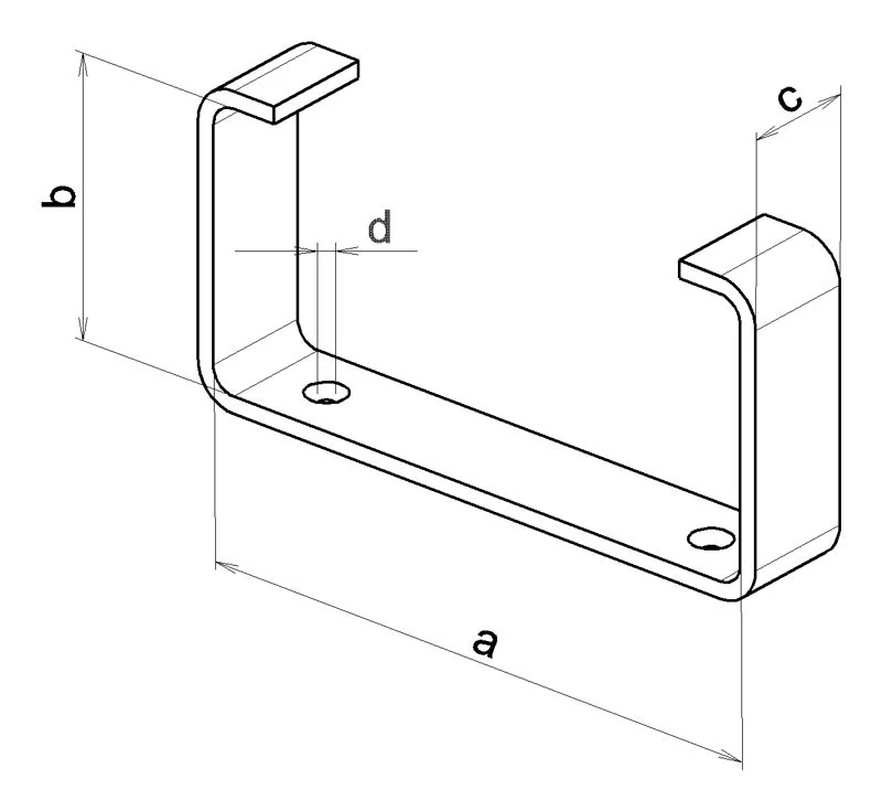 Držák kanálu UMP 110x55 (balení 2ks)