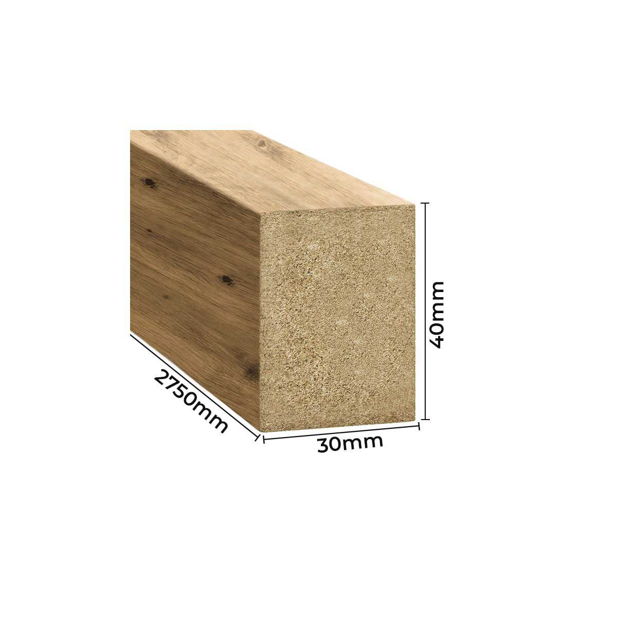 Nástěnné lamely STANDARD - dub artisan [30x40]