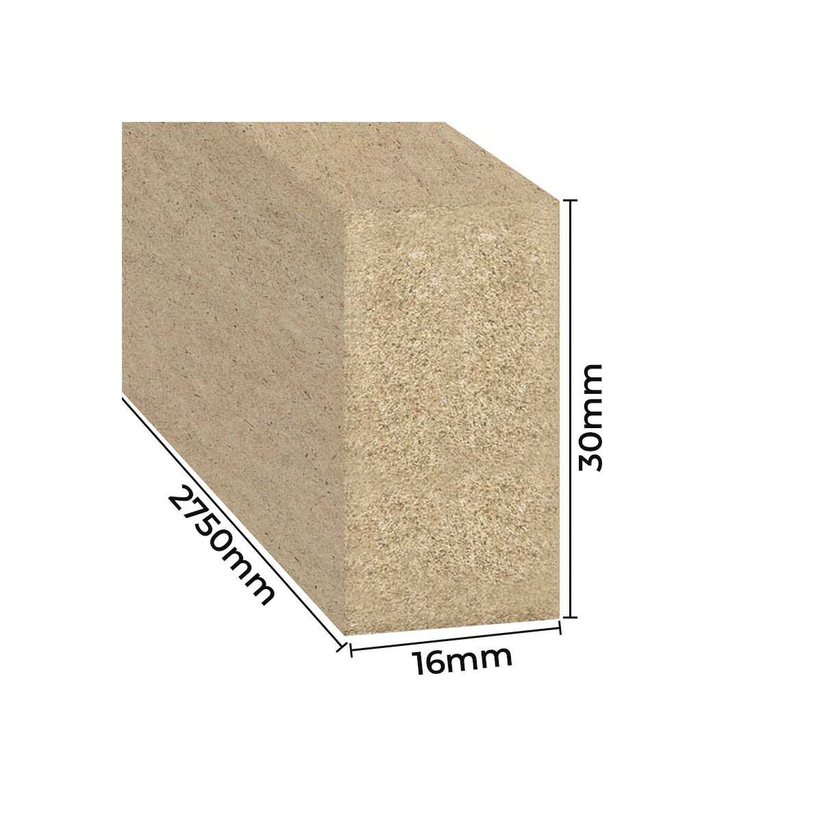 Nástěnné lamely MINI - MDF DIY pro malování [16x30]