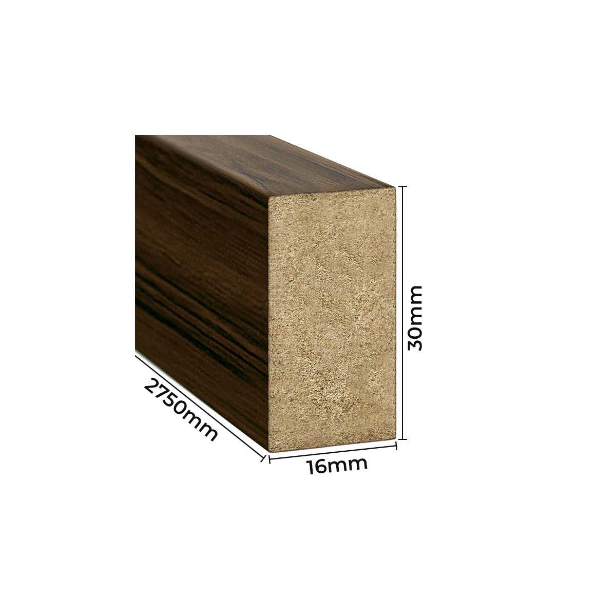 Nástěnné lamely MINI - ořech [16x30]