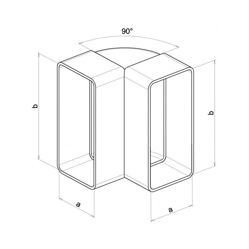 Koleno svislé CKP 2x220x55