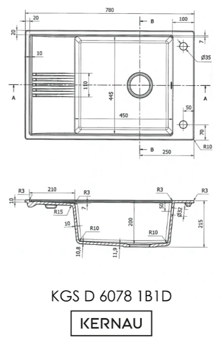KGS D 6078 1B1D Deep Black