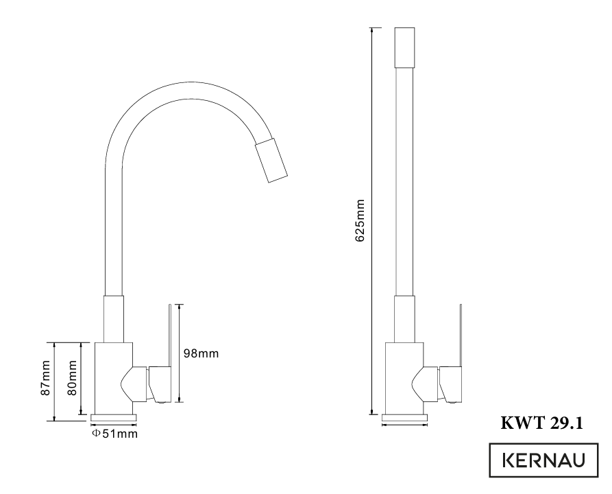KWT 29.1 Elastic Matt Black