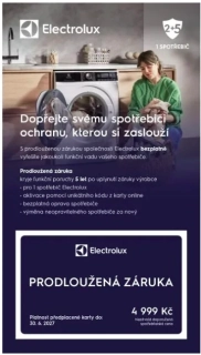 Electrolux +5 let předplacená karta