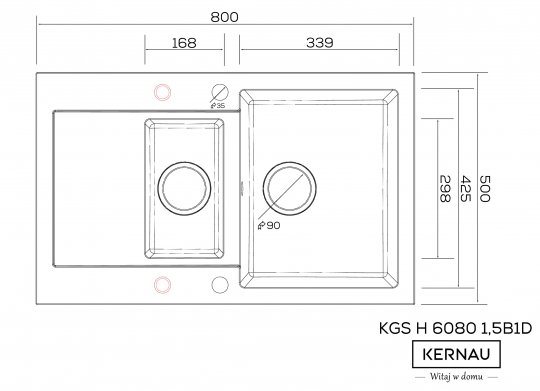 KGS H 6080 1,5B1D GRAFIT